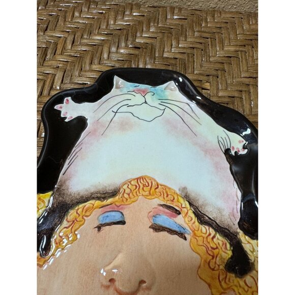 House Of Prill "Cat In Control" Ceramic Wall Art By Erika Oller - Picture 2 of 6